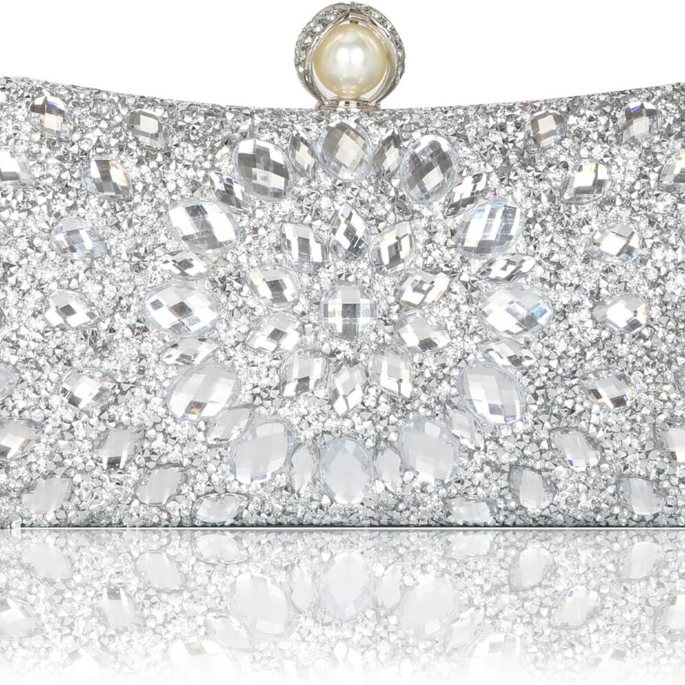 Women's Evening Bags Sparkly Rhinestone Clutch Purses Luxury Handbags